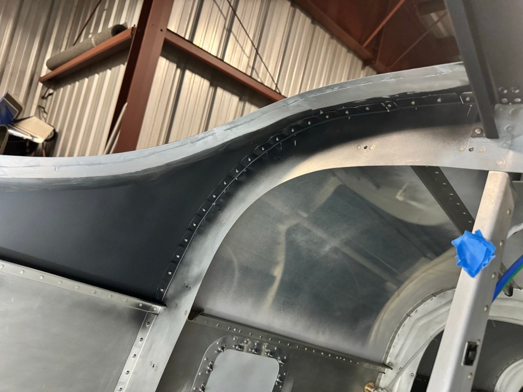 Finished Riveting Aft Fuse&nbsp;Skin